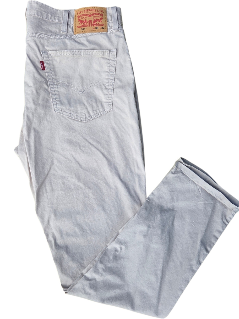 Levi's White Men's Chinos - Straight Cut